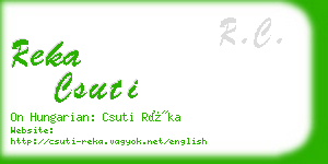 reka csuti business card